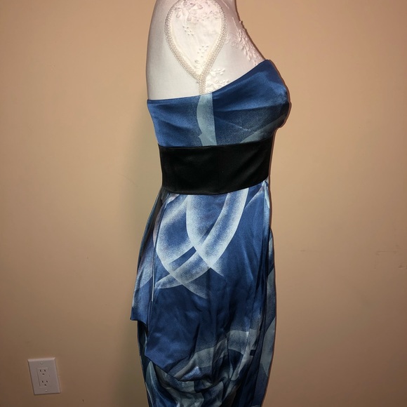 BCBG Strapless Silk Dress 4 - Picture 2 of 7